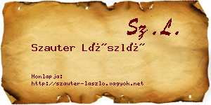 Szauter László névjegykártya